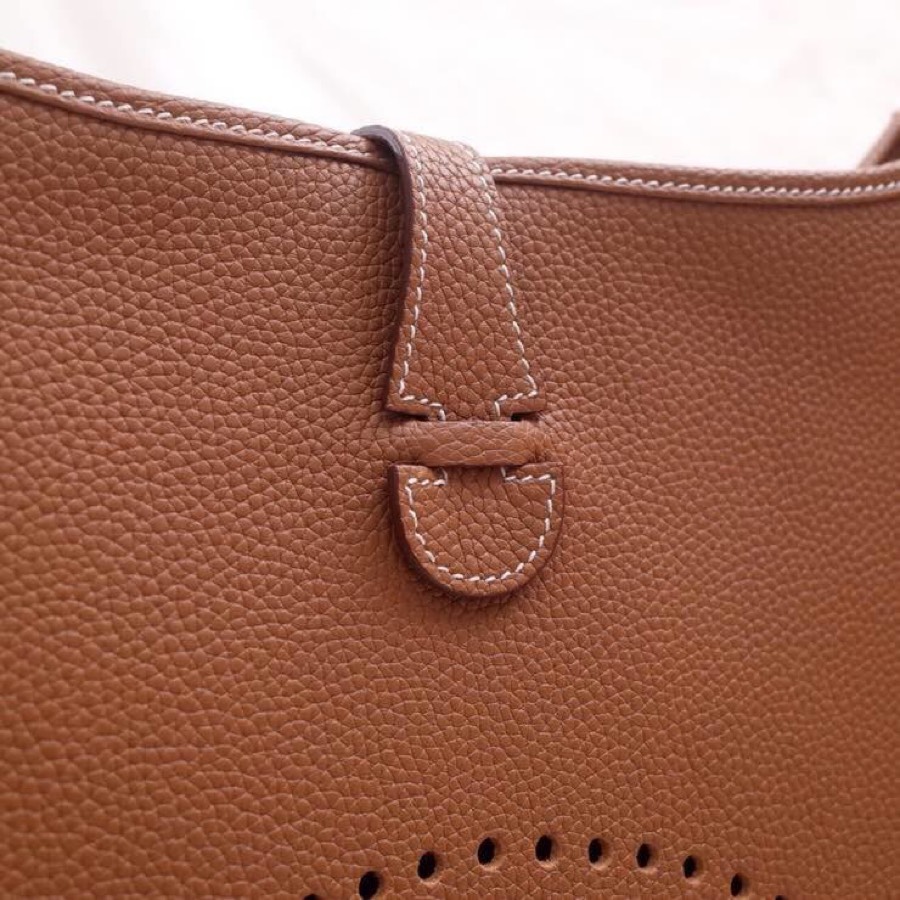 에르메스 에블린29 골드브라운 은장